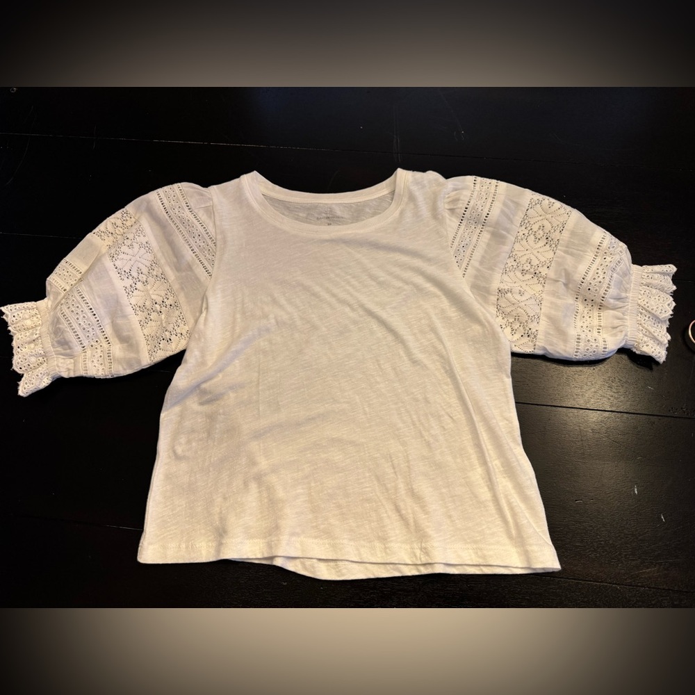 Anthropologie puff sleeve T-Shirt - NWOT Size S